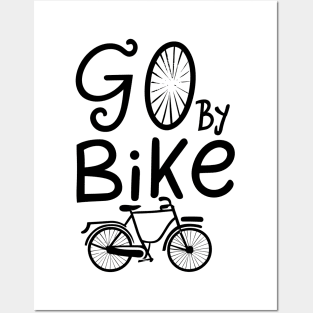 go by bike Posters and Art